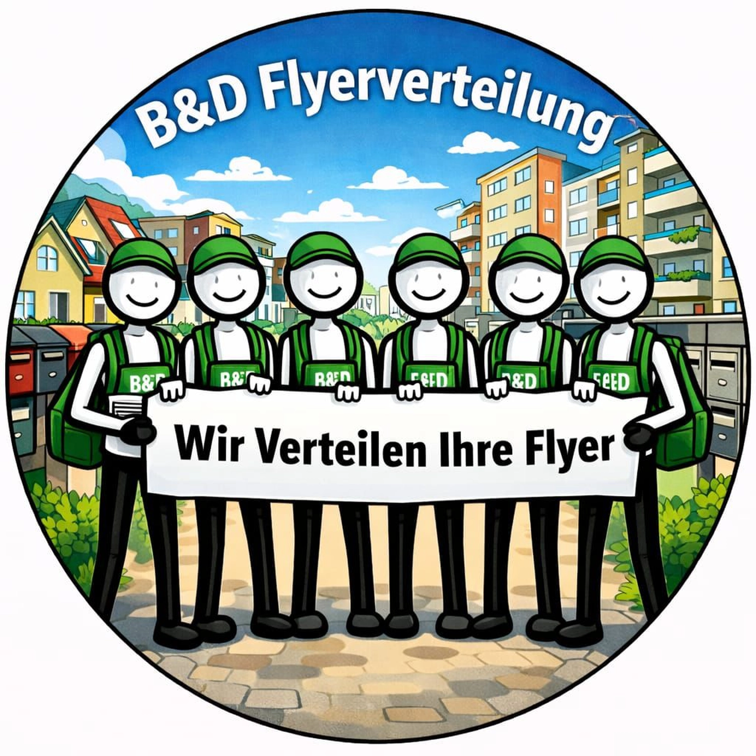 B&D Flyerverteilung - Illustration