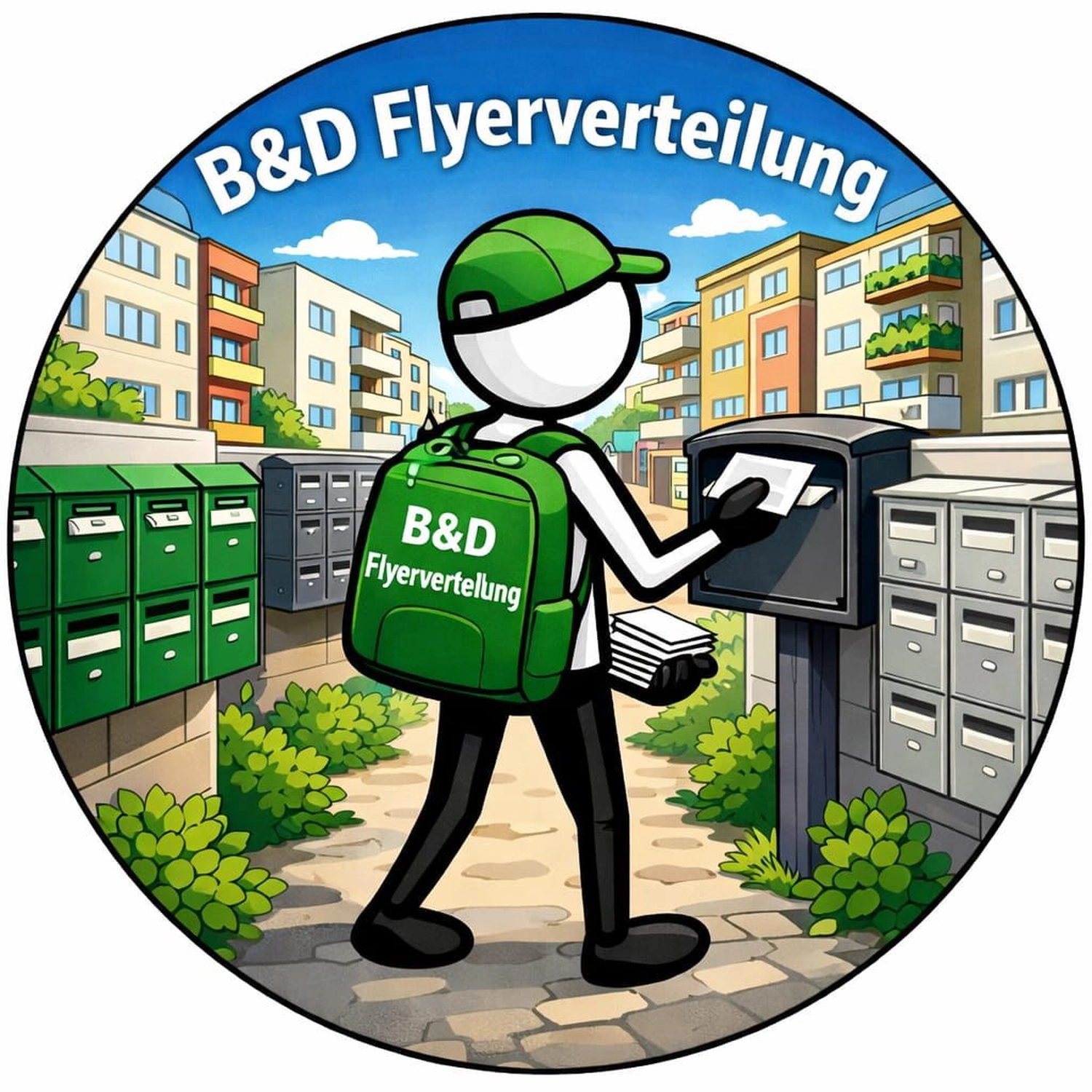 B&D Flyerverteilung - Illustration