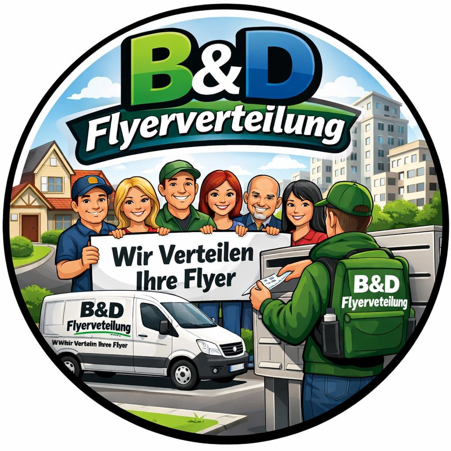 B&D Flyerverteilung - Illustration